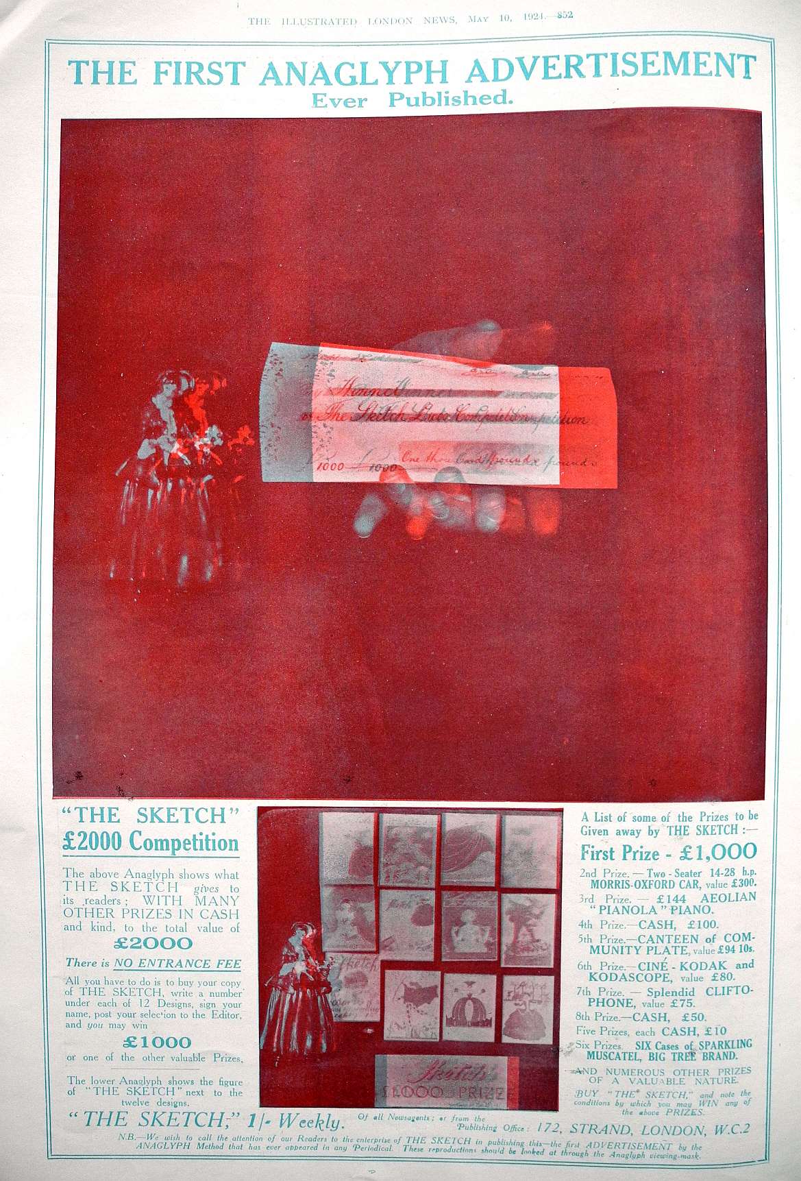 anaglyph first advert
